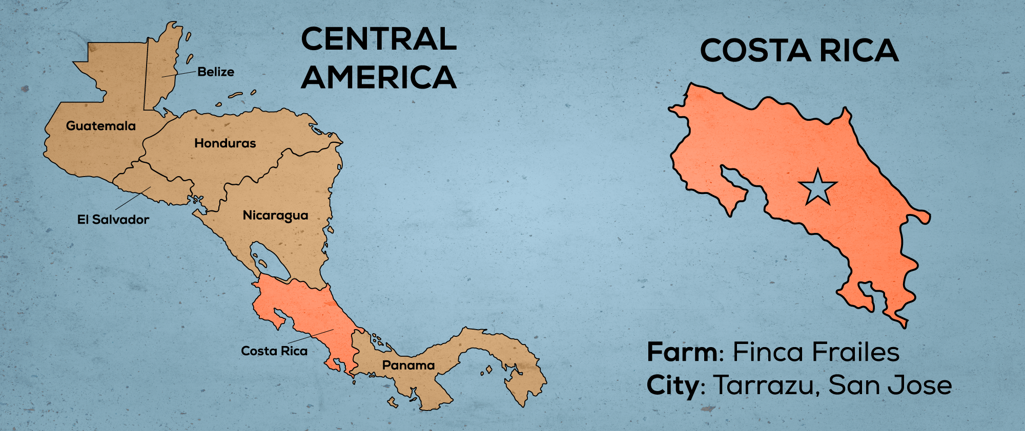 Map of Central America & Costa Rica